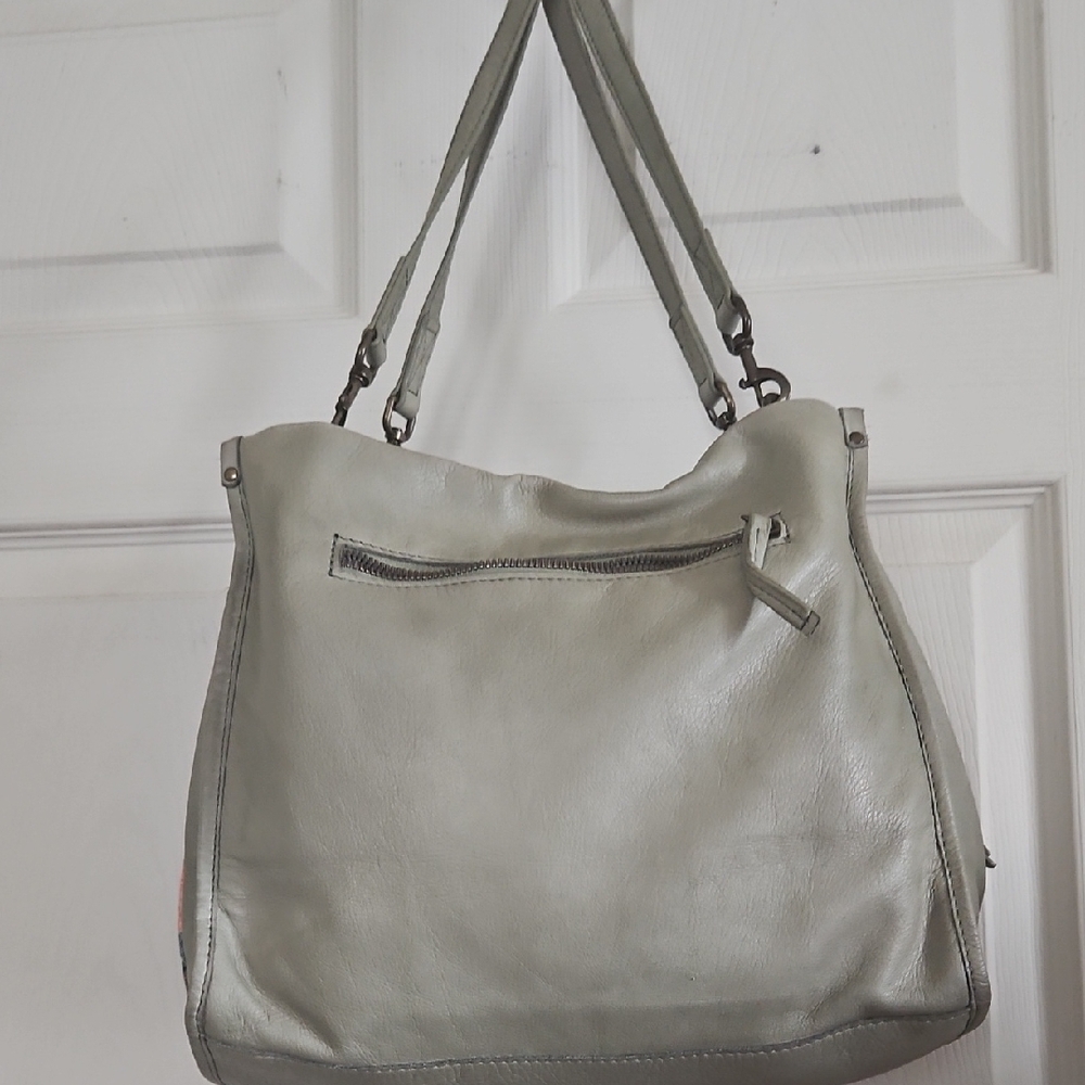 Green American Leather Shoulder Bag